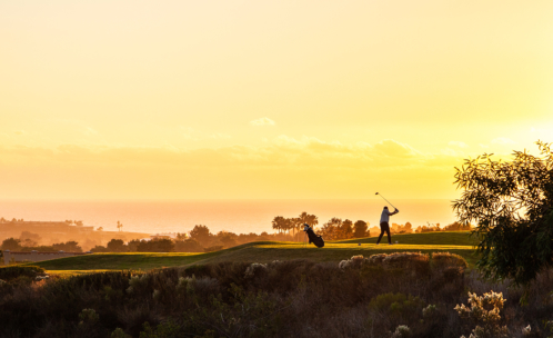 Sunset Golfer Website Header